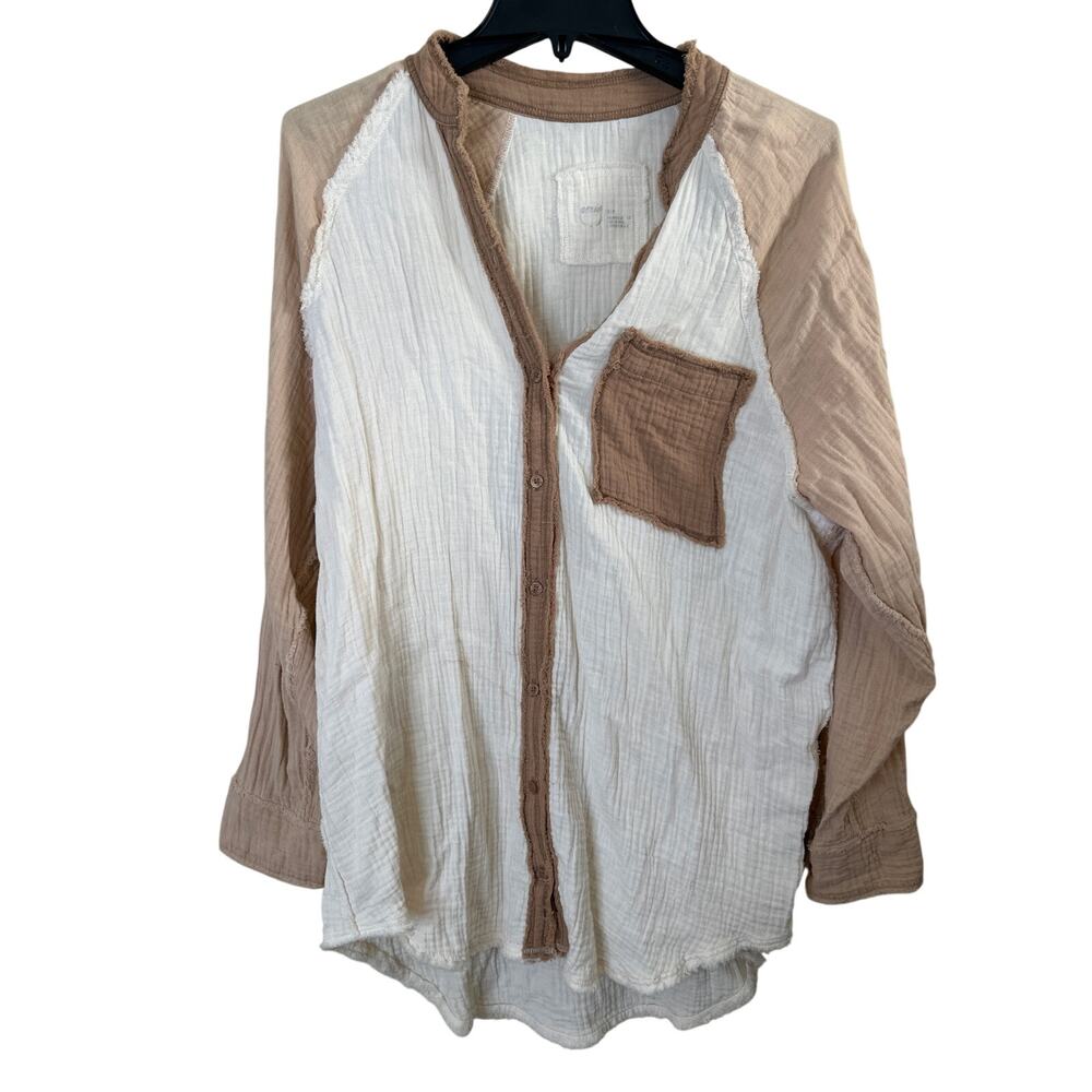 Aerie Pool to Party cover-up shirt S g